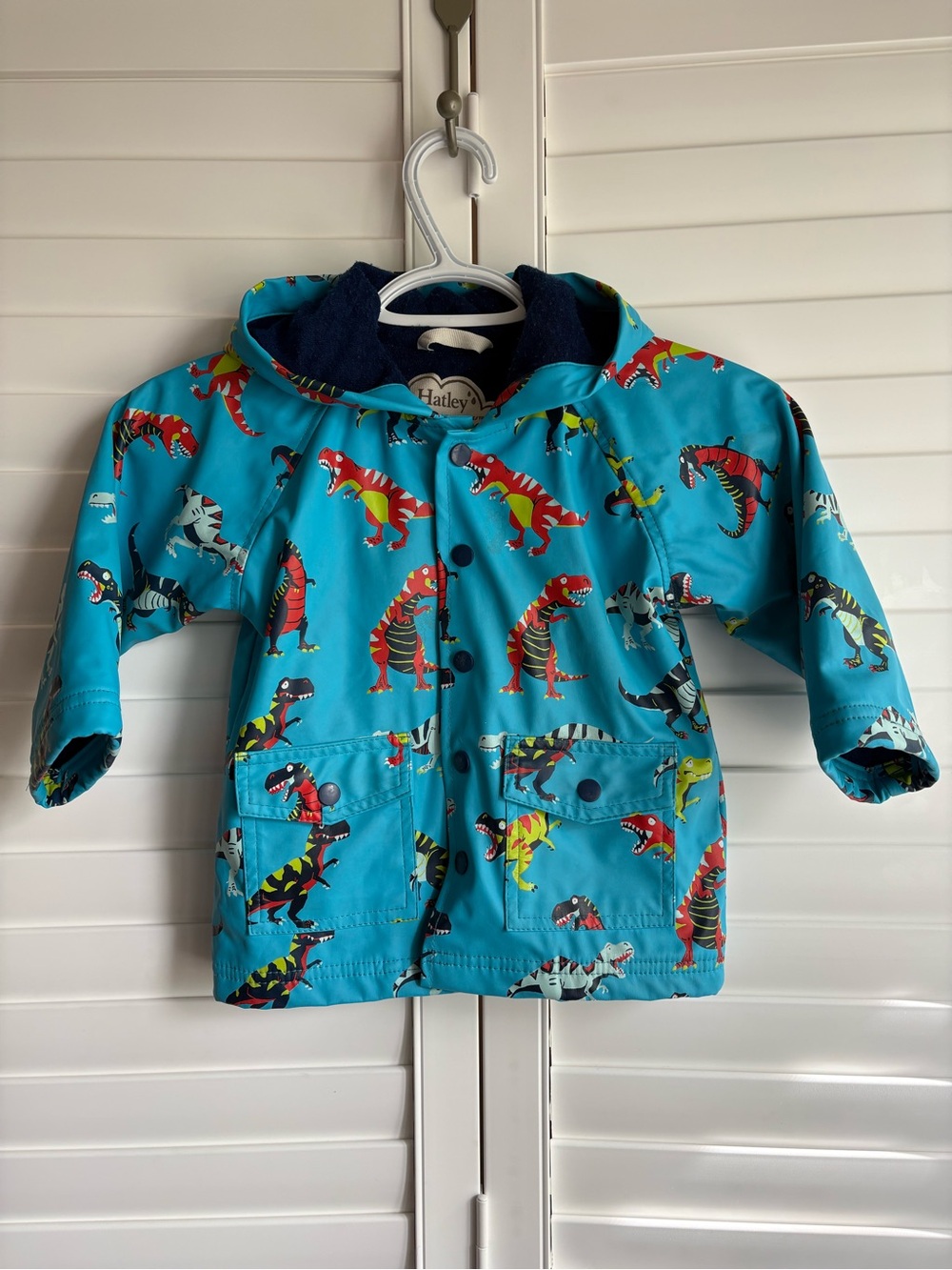 Toddler rain jacket, button-up, size 2